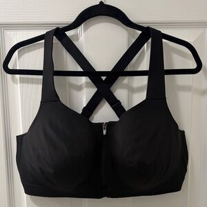 VSX Knockout Front-Close Black Sports Bra 40DD